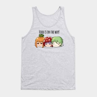 Funny Cute Chibi Kawaii Heads Funny Dark Cartoon Tank Top